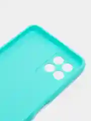 Бирюзовый чехол для Realme 8i, Narzo 50 (Реалми 8I, Нарзо 50) силиконовый, матовый