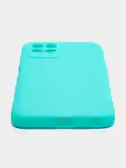 Бирюзовый чехол для Realme 8i, Narzo 50 (Реалми 8I, Нарзо 50) силиконовый, матовый