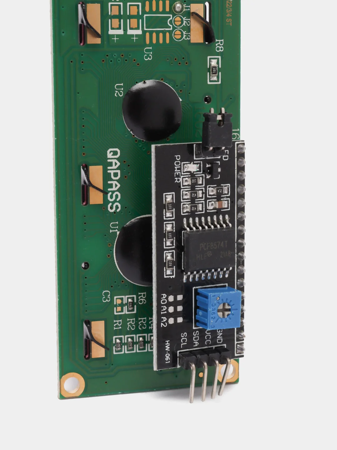 Зеленый жидкокристаллический дисплей LCD 1602, 2004 Arduino