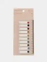 Кремовый цветной самоклеящийся блок, с линейкой, 10 цветов, 1,2 х 4,5 см