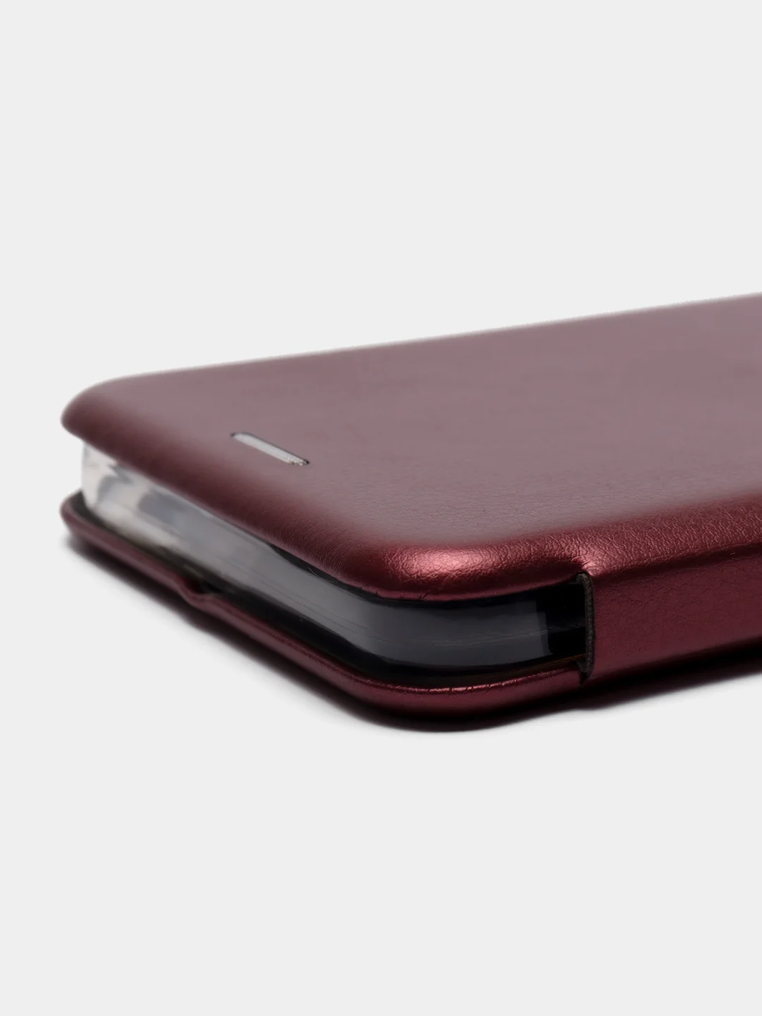 Бордовый чехол-книжка для Realme C35