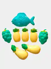 Желтый игровой набор/ Фрукты и овощи