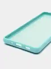 Бирюзовый силиконовый чехол Samsung Galaxy A03 Core, S22, S21, S20FE, с защитой камеры и бортами