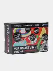 Красный наборы для опытов "Увлекательная наука", 10 опытов