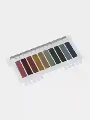 Лимонный цветной самоклеящийся блок, с линейкой, 10 цветов, 1,2 х 4,5 см
