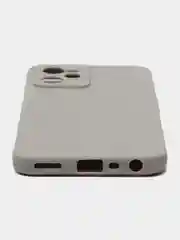 Серый чехол для Realme C35 (Реалми С35), силиконовый, матовый