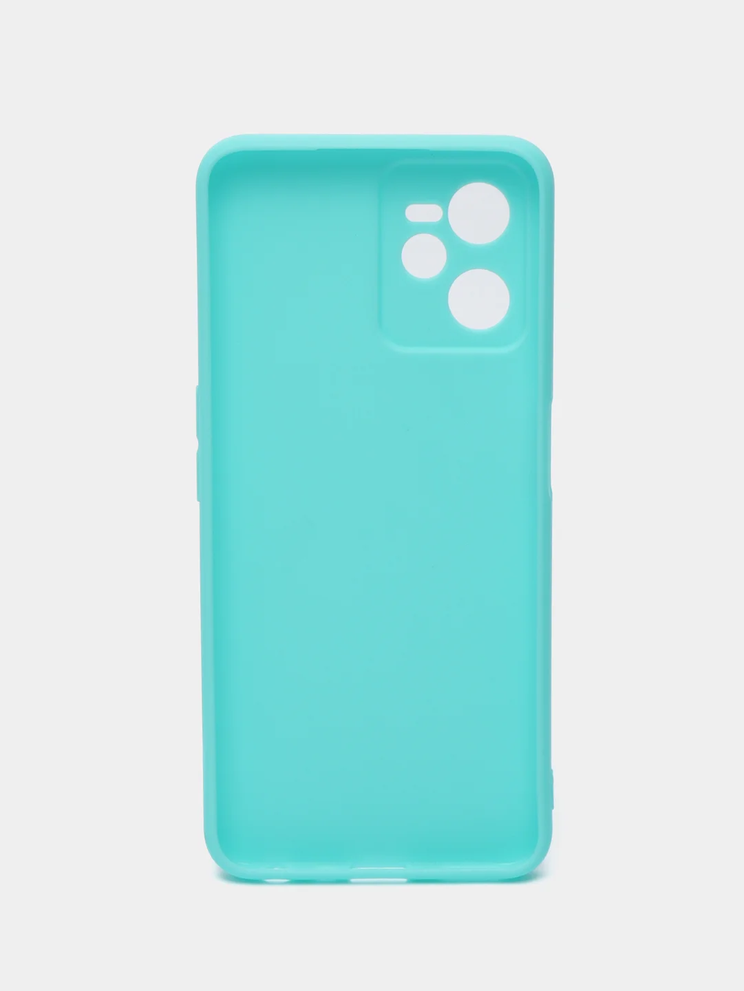 Бирюзовый чехол для Realme C35 (Реалми С35), силиконовый, матовый
