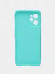 Бирюзовый чехол для Realme C35 (Реалми С35), силиконовый, матовый