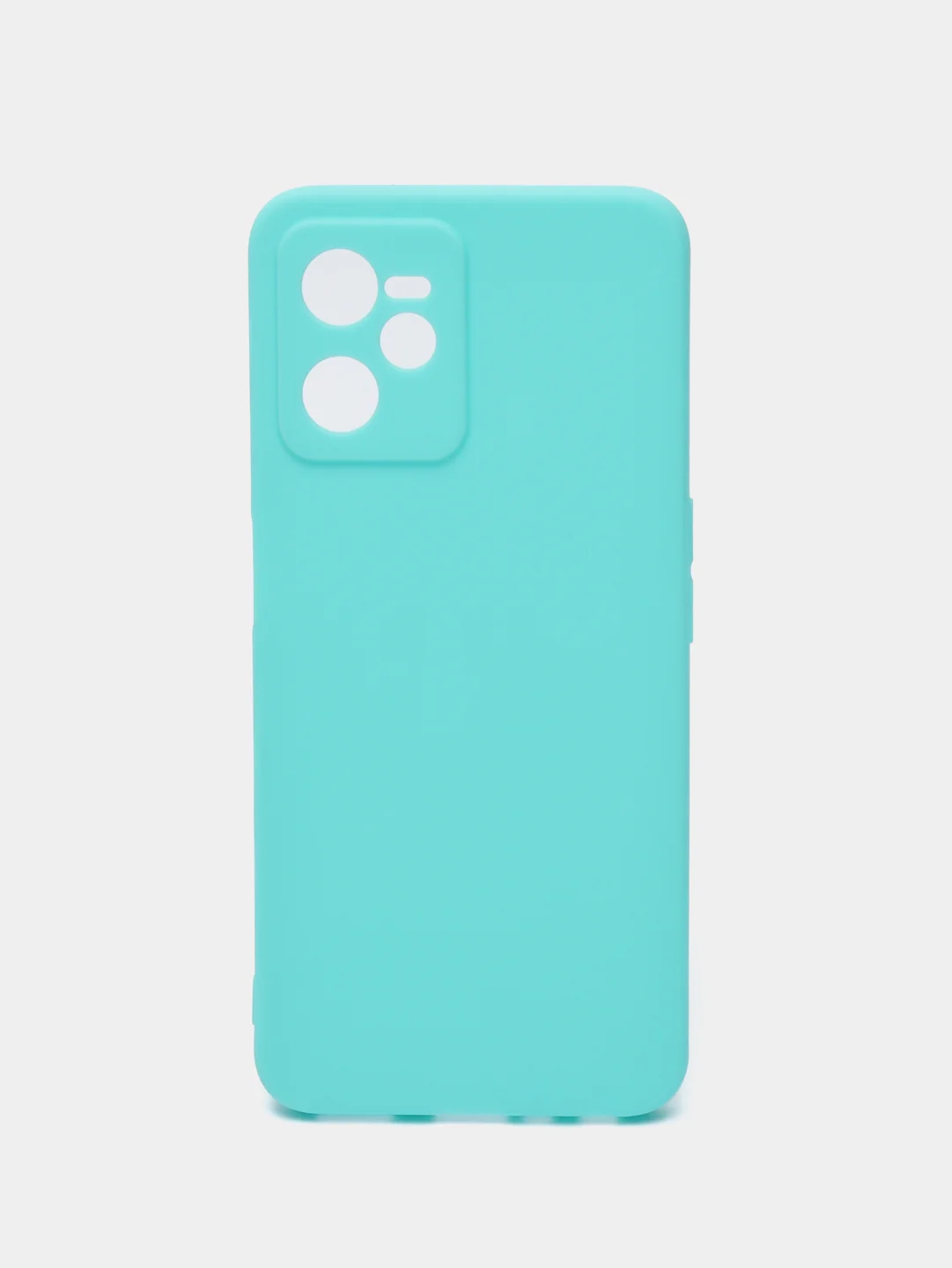 Бирюзовый чехол для Realme C35 (Реалми С35), силиконовый, матовый