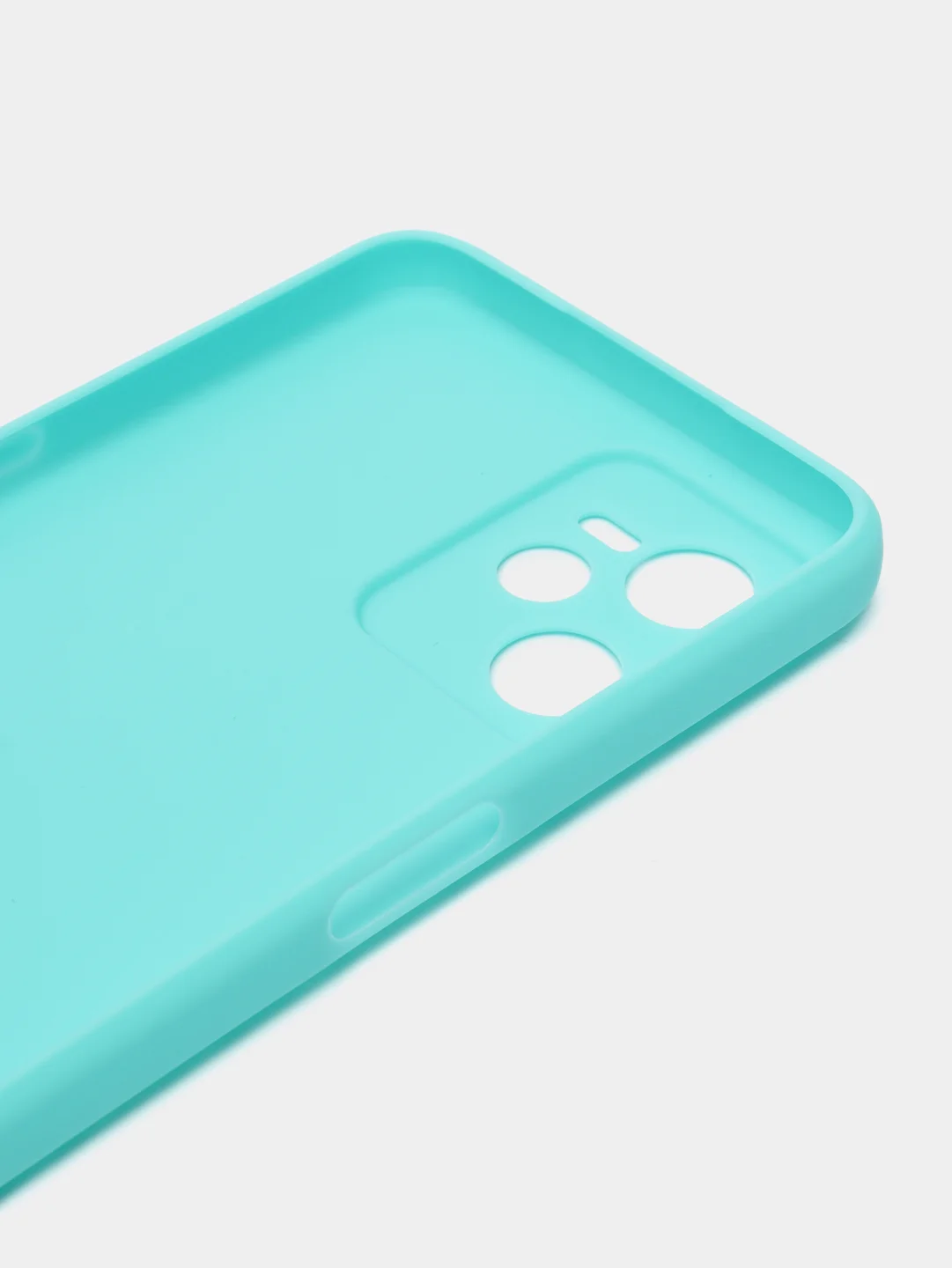Бирюзовый чехол для Realme C35 (Реалми С35), силиконовый, матовый