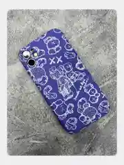 Сиреневый чехол для iPhone 11 KAWS