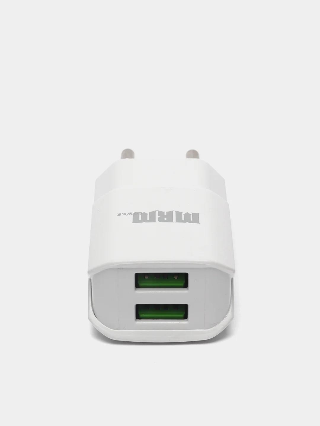 Белый сетевое зарядное устройство Mrm 24c, с двумя USB-портами, 2,4А