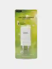 Белый сетевое зарядное устройство Mrm 24c, с двумя USB-портами, 2,4А