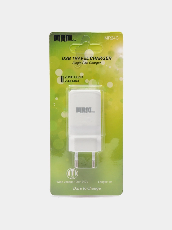 Сетевое зарядное устройство Mrm 24c, с двумя USB-портами, 2,4А