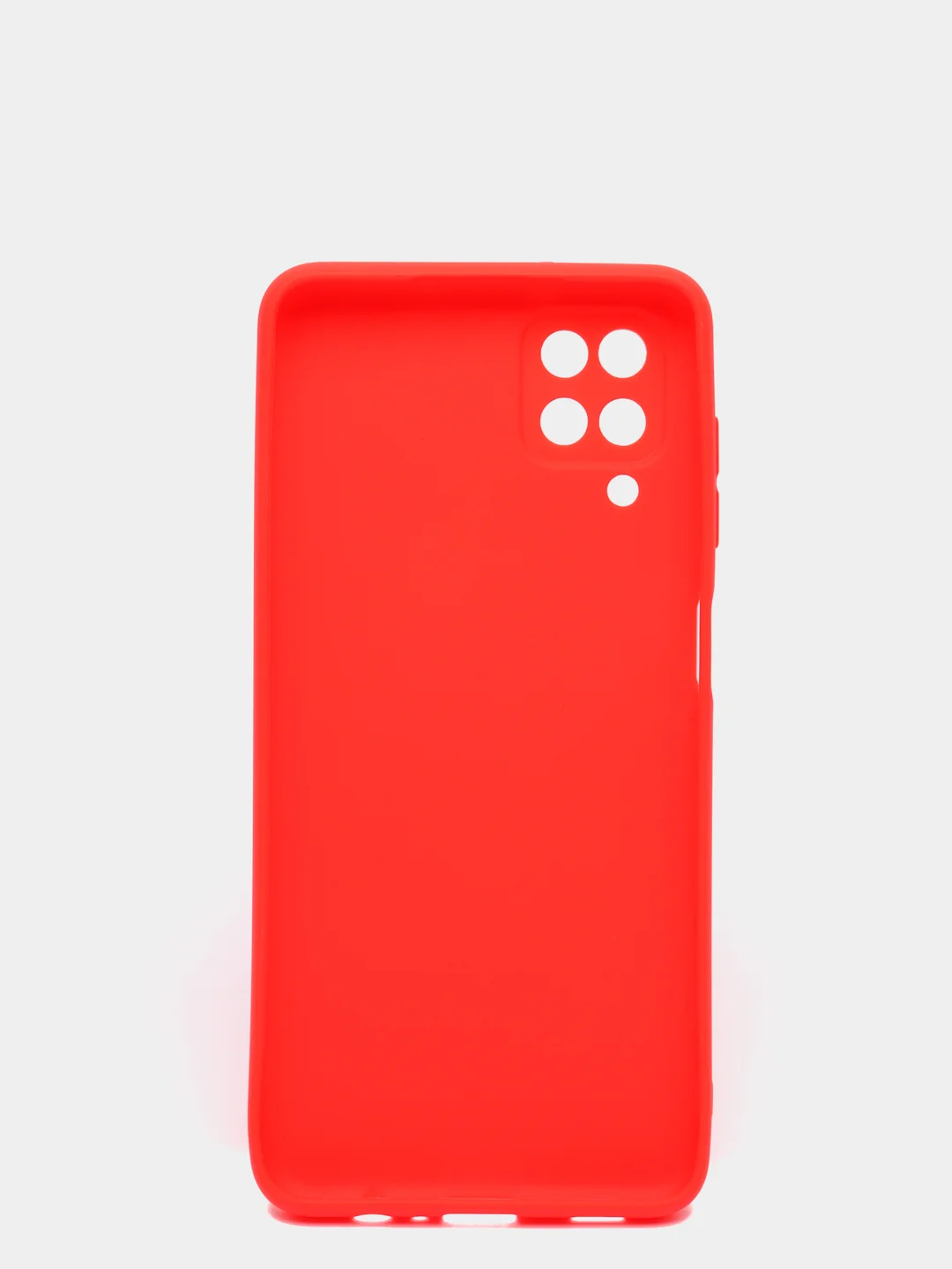 Красный чехол Samsung Galaxy A12 / M12  силиконовый матовый, цветной, прозрачный