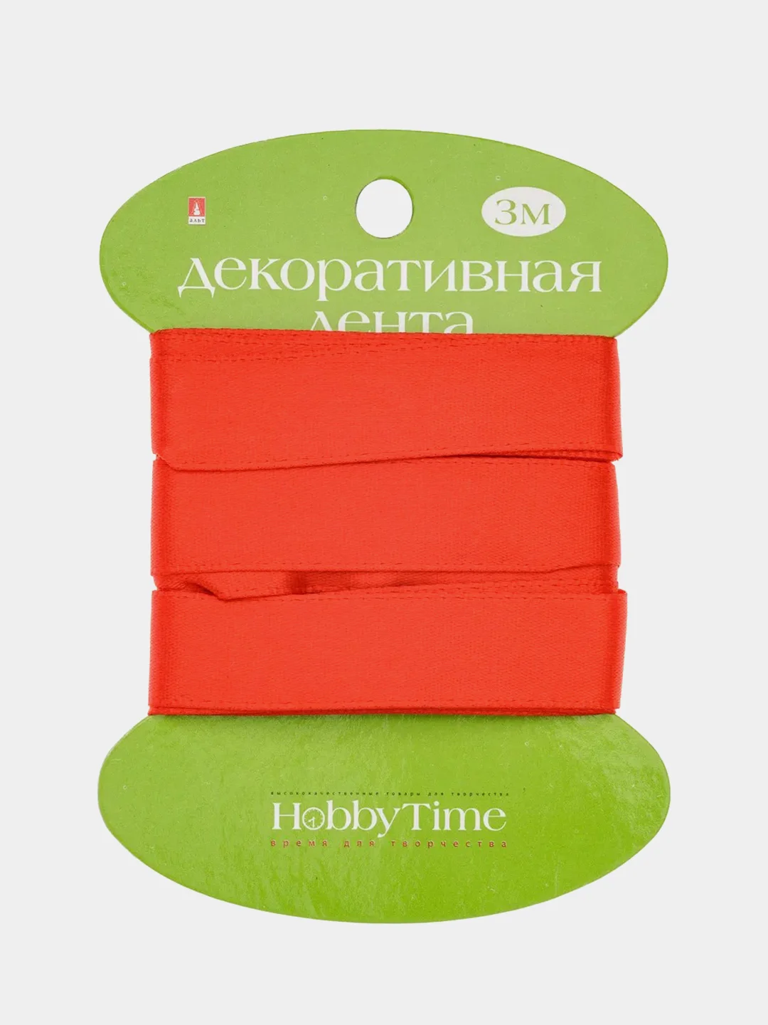 Красный декоративная лента, атласная, набор 3, 3 м
