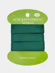 Лесной зеленый декоративная лента, атласная, набор 3, 3 м