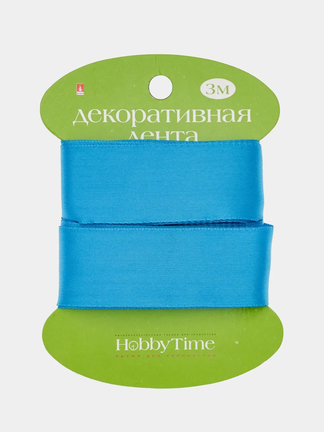 Индиго декоративная лента, атласная, 3 м
