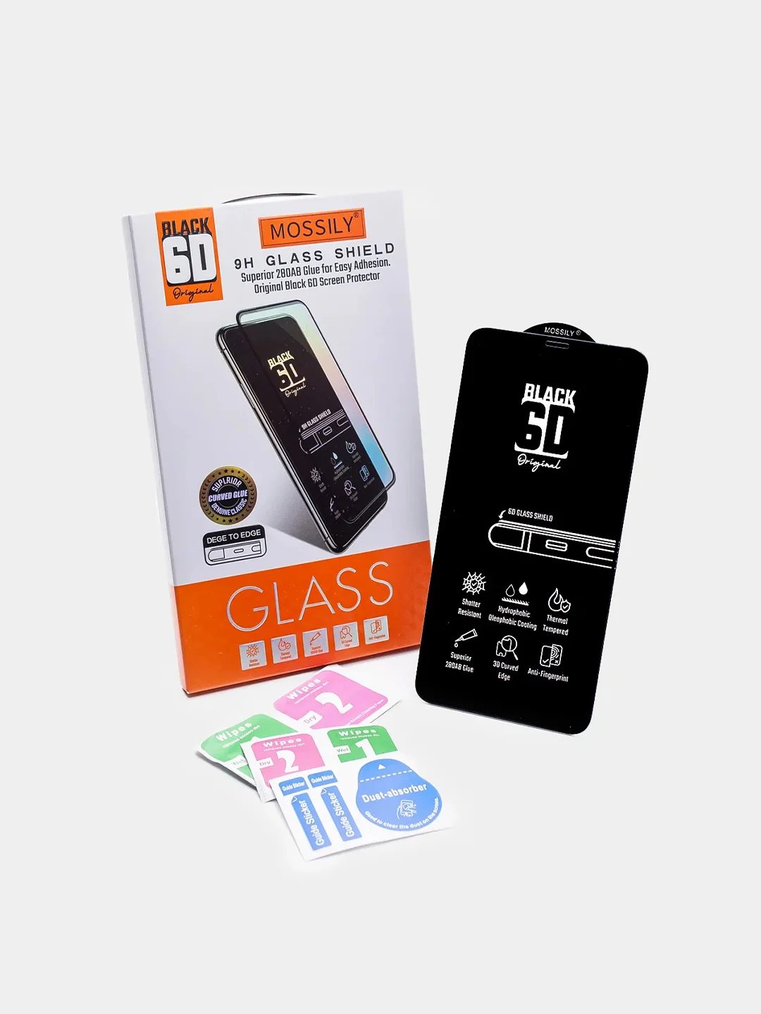 Cтекло Mossily 6D для Huawei P30 Lite/P40/P50/P40 Lite/Nova 5i/Nova 7i/Y8p/Honor 9C
