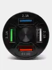 Автомобильное зарядное устройство, прикуриватель, 4 USB