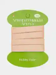 Бежевый лента декоративная, атласная, 3 м