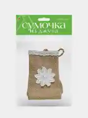 Красный подарочная сумочка из джута