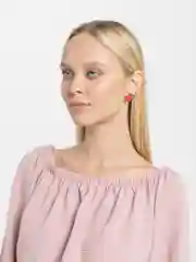 Красный серьги "Мармеладные мишки"