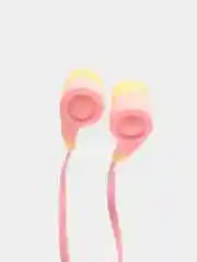 Розовый наушники с микрофоном вакуумные L-14