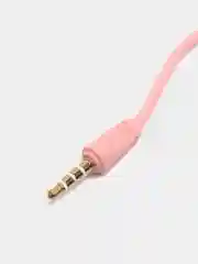 Розовый наушники с микрофоном вакуумные L-14