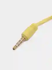 Желтый наушники с микрофоном вакуумные L-14