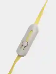 Желтый наушники с микрофоном вакуумные L-14