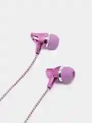 Фиолетовый наушники с микрофоном вакуумные L-23