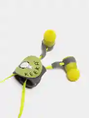 Зеленый наушники с микрофоном вакуумные EE-62