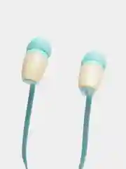 Бирюзовый наушники с микрофоном, вакуумные, L-8