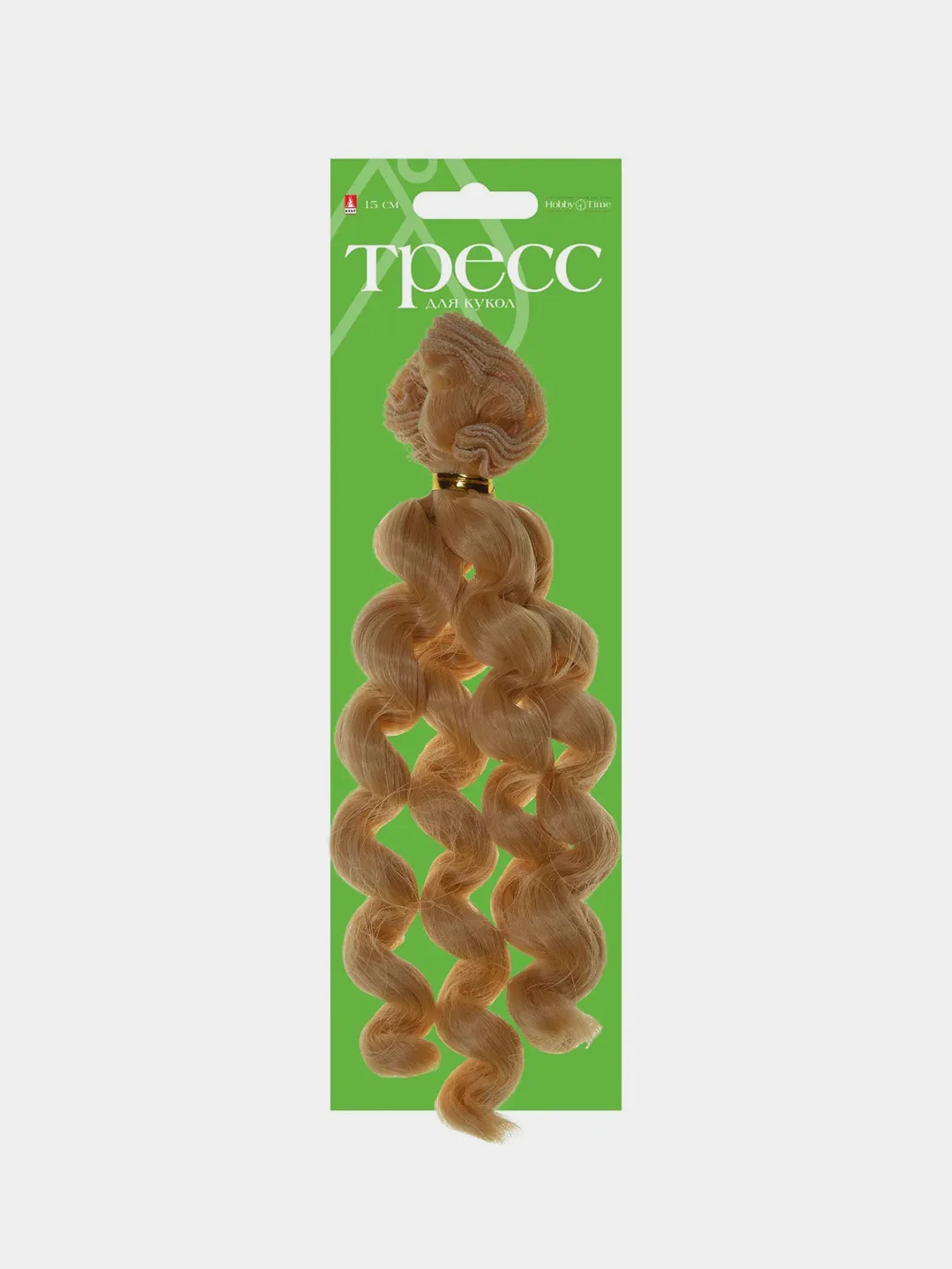 Золотой тресс для кукол искуственные волосы 15см