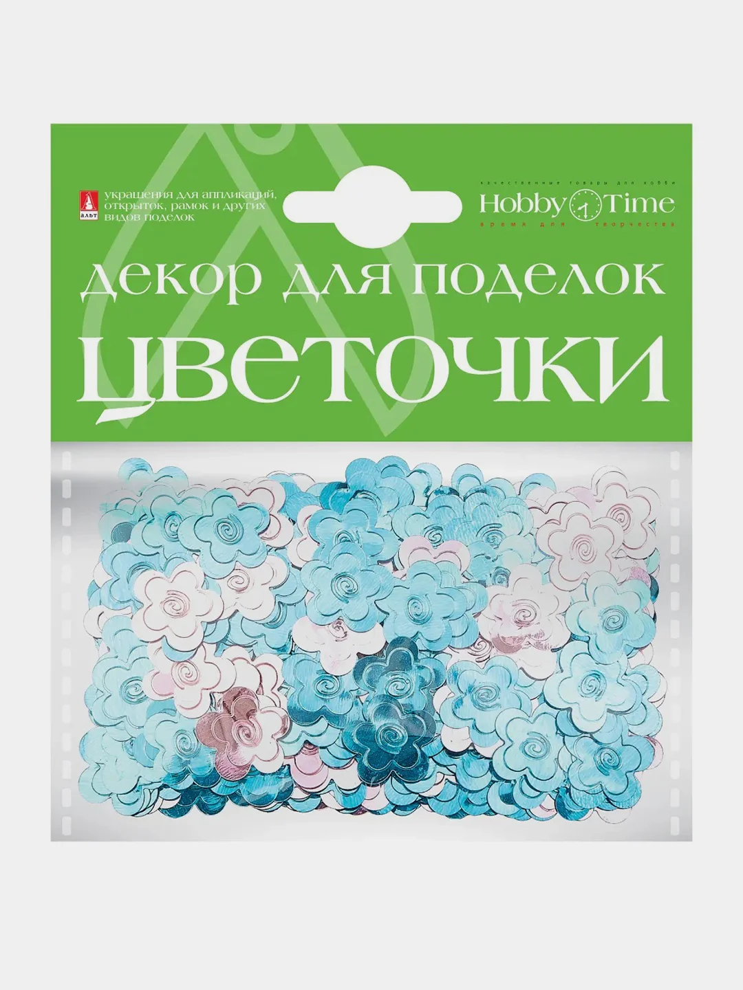 Небесно-голубой декор для паделок "Расетния"
