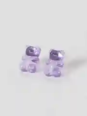 Фиолетовый серьги "Мармеладные мишки"