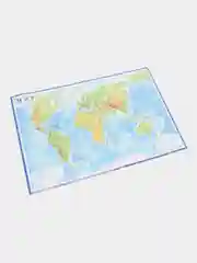 Интерактивная карта Мира физическая, 60 x 40 см, 1:49 млн