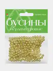 Золотой бусины круглые, перламутровые, 6 мм