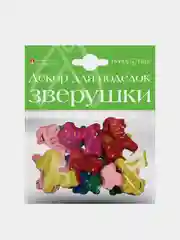 Фуксия декор из дерева "Зверушки", набор №3, крашеный