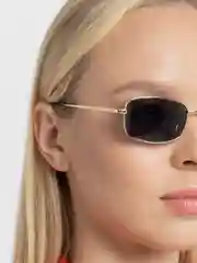 Черный квадратные солнцезащитные очки