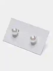 Белый серьги-гвоздики