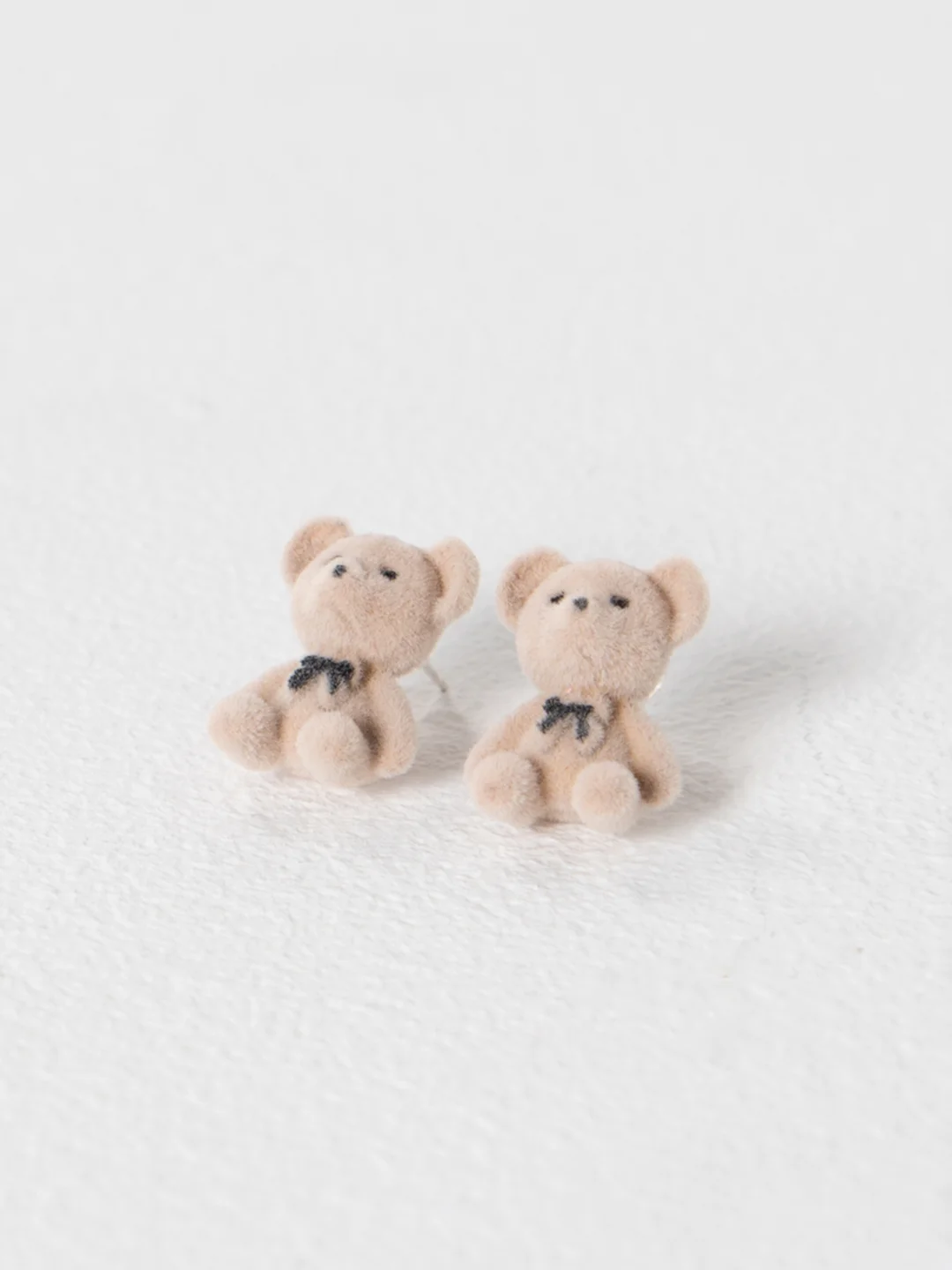 Бежевый серьги пусеты Плюшевые мишки Teddy Bear