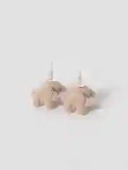 Бежевый серьги пусеты Плюшевые мишки Teddy Bear