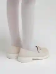 Бежевый туфли школьные для девочек