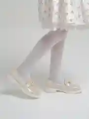Бежевый туфли школьные для девочек