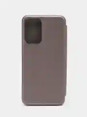 Серебряный чехол-книжка для Samsung Galaxy A23 4G (Самсунг Галакси А23 4G)