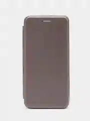 Серебряный чехол-книжка для Samsung Galaxy A23 4G (Самсунг Галакси А23 4G)