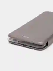 Серебряный чехол-книжка для Samsung Galaxy A13 4G (Самсунг Галакси А13)
