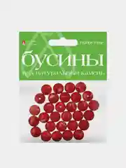 Красный бусины круглые под натуральный камень, 6 цветов